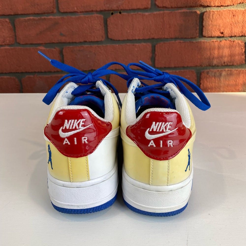 Nike Air Force 1 Low Sheed Blue Jay White Varsity‎ Red 2006 Sneakers Size 6Y - Picture 4 of 6